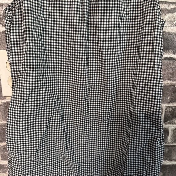 Onia Kaylee black white Gingham Shirt Dress swimsuit Cover-up - Picture 11 of 11